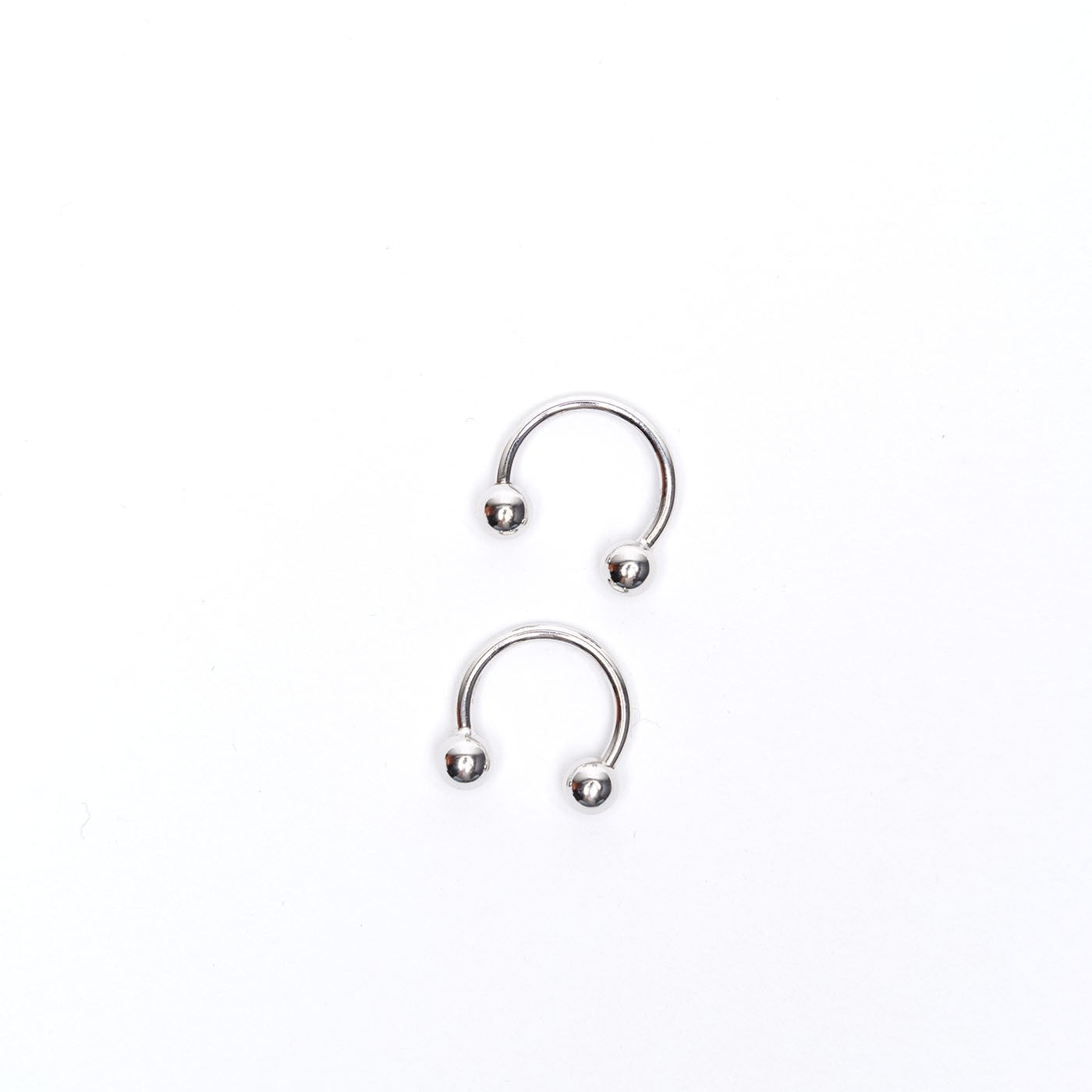 Ball hoop earring