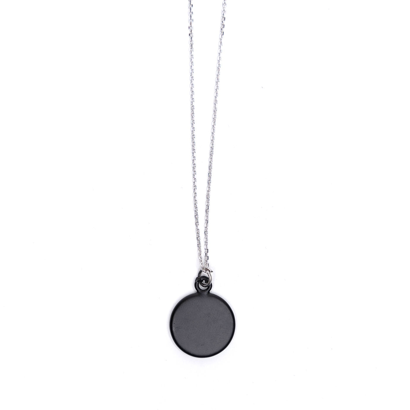 Black engraved necklace