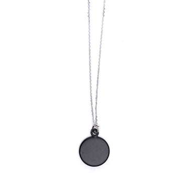 Black engraved necklace