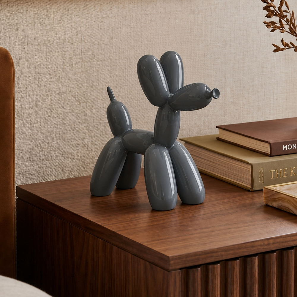 Glossy Balloon Dog (Gray)