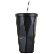 Load image into Gallery viewer, Metallic Cup with a Straw
