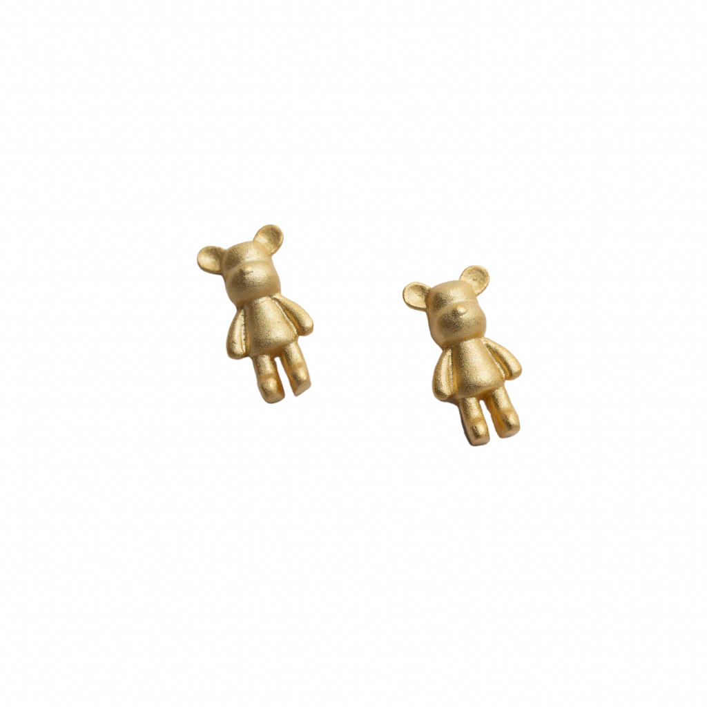 The Bear Earrings (Gold)