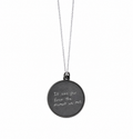 Black engraved necklace