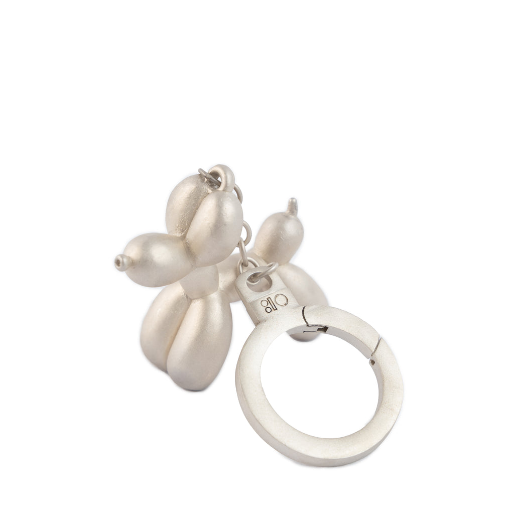 Pure Silver S925 Balloon Dog Keychain