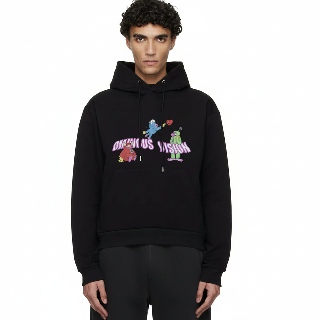 OMINOUS VISION "Black hoodie" by Angel Dust