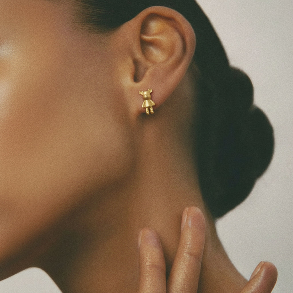 The Bear Earrings (Gold)
